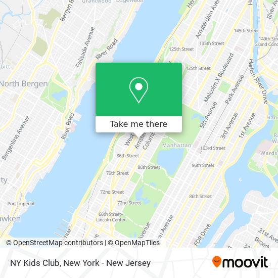 NY Kids Club map