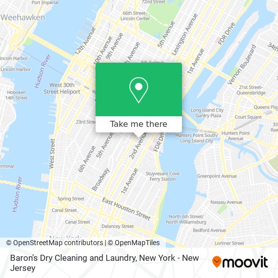 Baron's Dry Cleaning and Laundry map