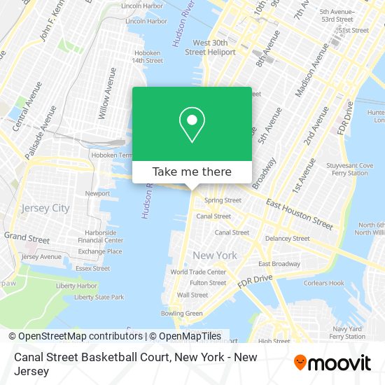 Mapa de Canal Street Basketball Court