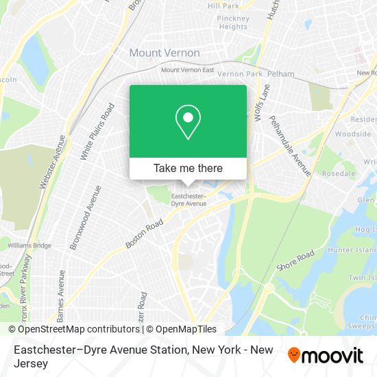 Mapa de Eastchester–Dyre Avenue Station