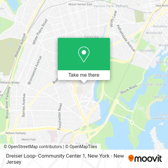 Dreiser Loop- Community Center 1 map