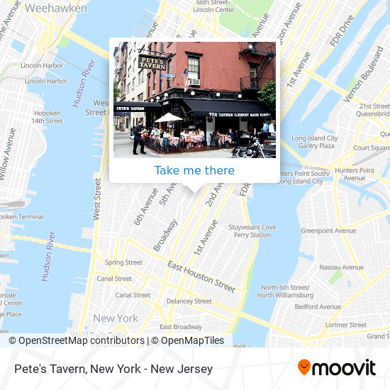 Pete's Tavern map