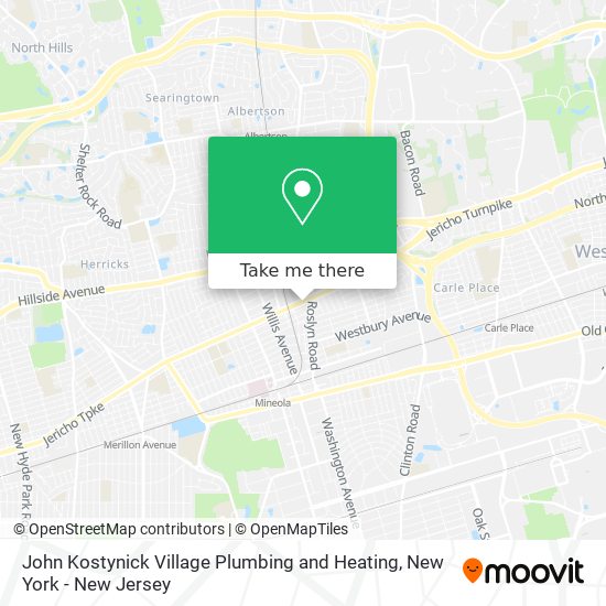 Mapa de John Kostynick Village Plumbing and Heating