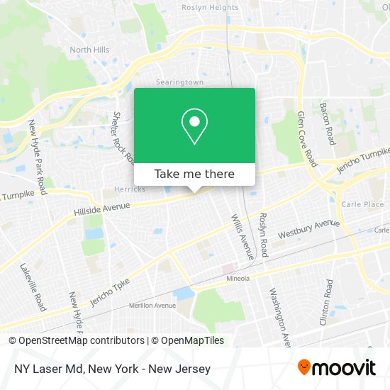 NY Laser Md map