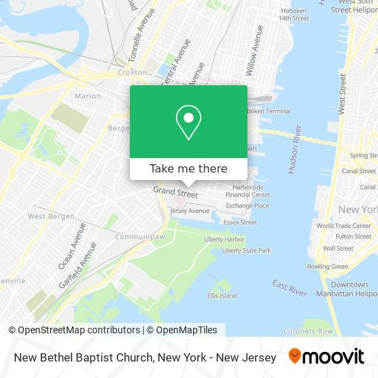 New Bethel Baptist Church map
