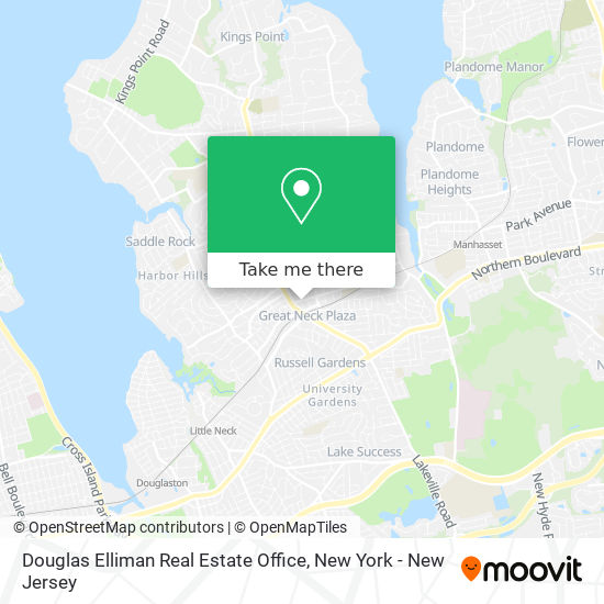 Douglas Elliman Real Estate Office map