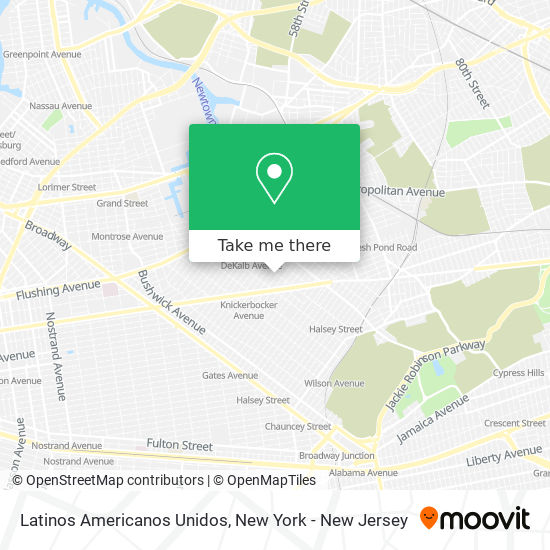 Latinos Americanos Unidos map