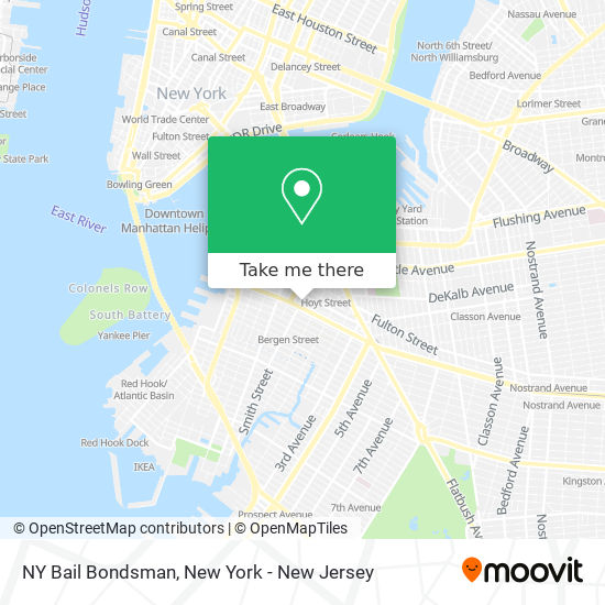 NY Bail Bondsman map