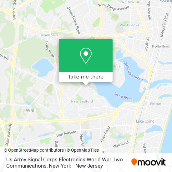 Mapa de Us Army Signal Corps Electronics World War Two Communications