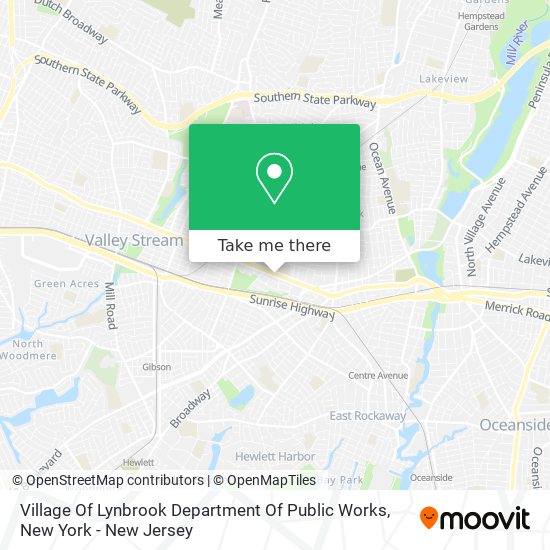 Village Of Lynbrook Department Of Public Works map