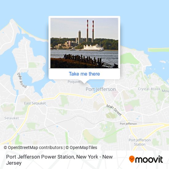 Port Jefferson Power Station map