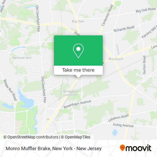 Monro Muffler Brake map