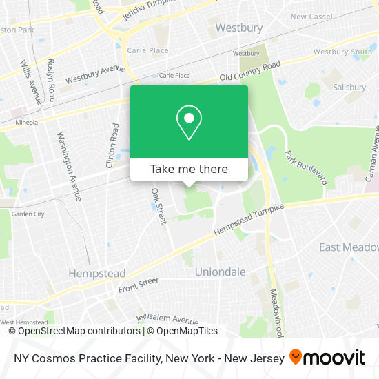 NY Cosmos Practice Facility map