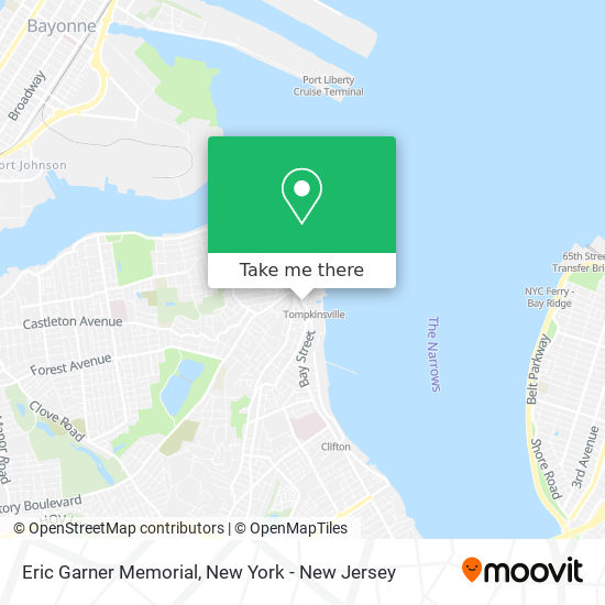Eric Garner Memorial map