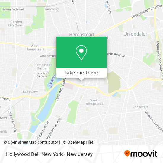 Hollywood Deli map