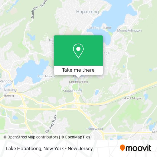 Lake Hopatcong map