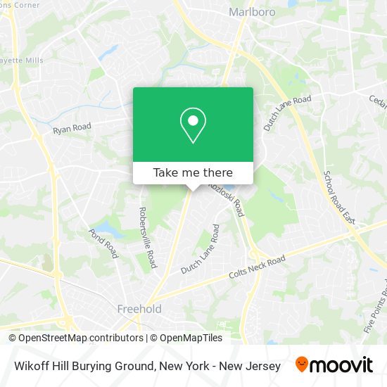 Mapa de Wikoff Hill Burying Ground