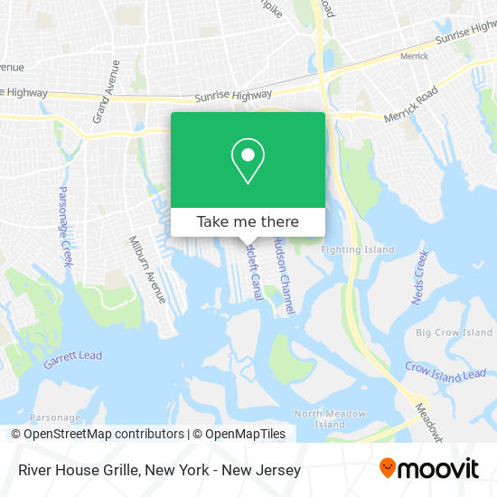 River House Grille map