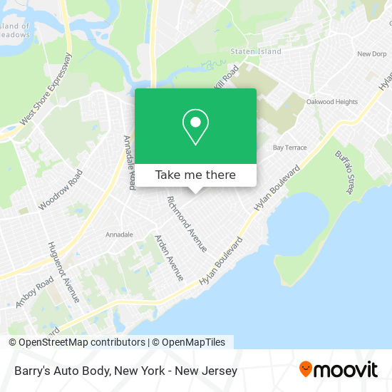 Barry's Auto Body map