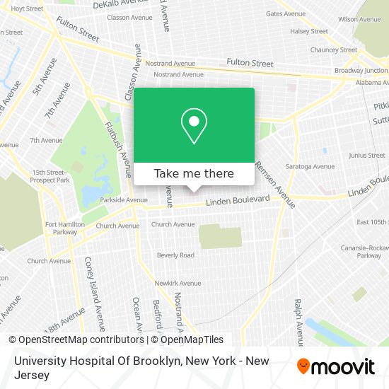 University Hospital Of Brooklyn map