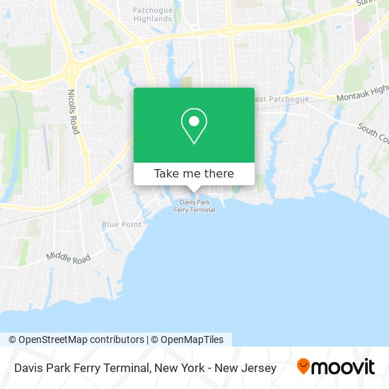 Davis Park Ferry Terminal map
