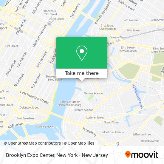 Mapa de Brooklyn Expo Center