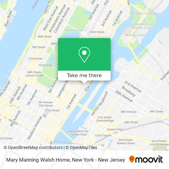 Mary Manning Walsh Home map