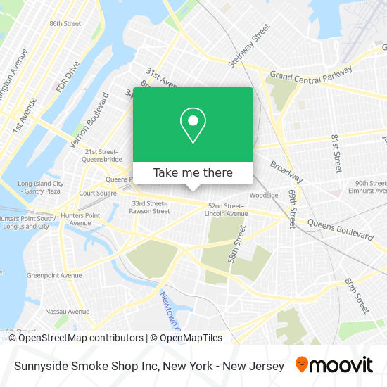 Mapa de Sunnyside Smoke Shop Inc
