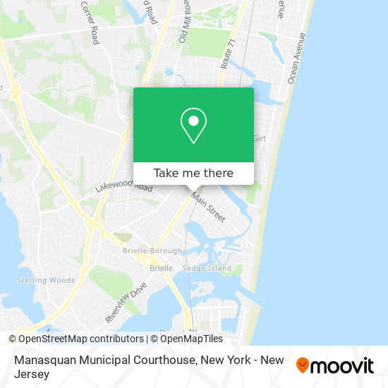 Manasquan Municipal Courthouse map