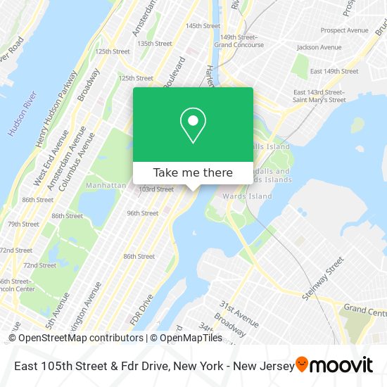 East 105th Street & Fdr Drive map