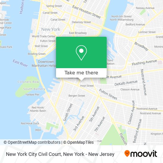 New York City Civil Court map