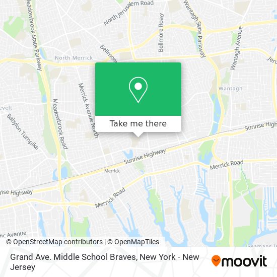 Grand Ave. Middle School Braves map