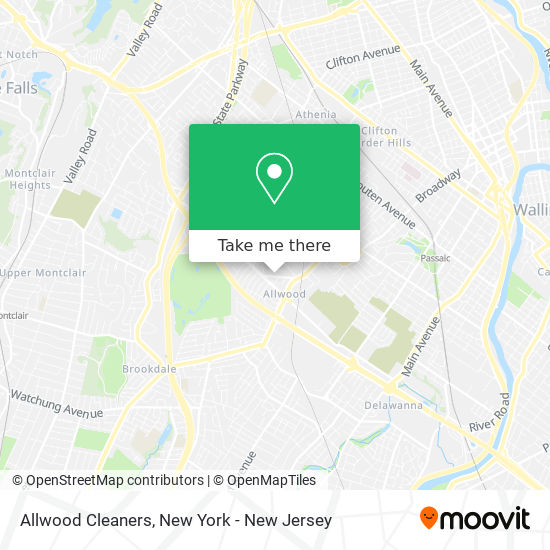 Allwood Cleaners map