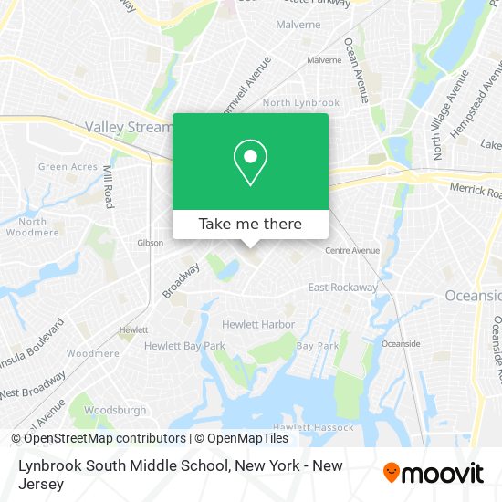 Mapa de Lynbrook South Middle School