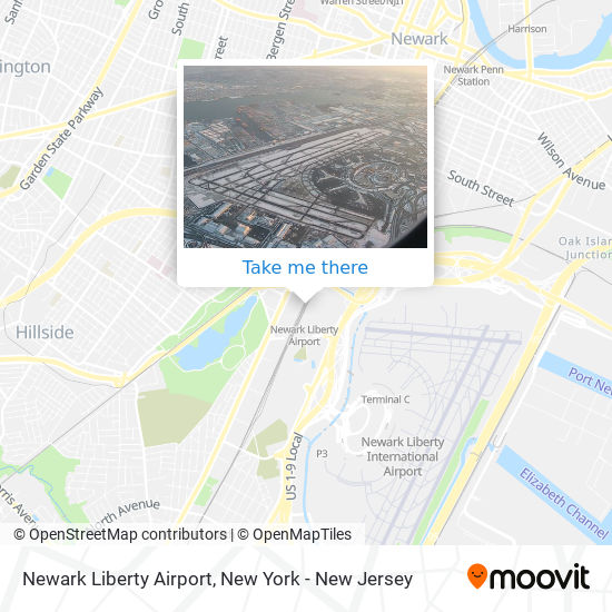 Mapa de Newark Liberty Airport