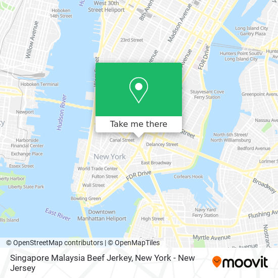 Mapa de Singapore Malaysia Beef Jerkey