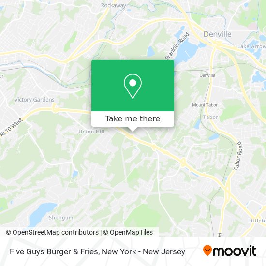 Five Guys Burger & Fries map