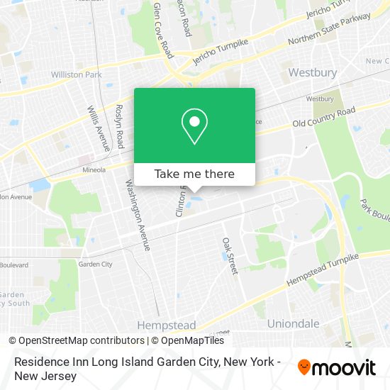 Residence Inn Long Island Garden City map