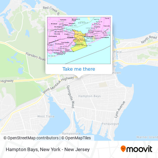 Mapa de Hampton Bays