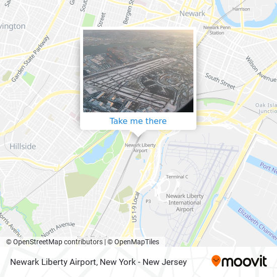 Mapa de Newark Liberty Airport