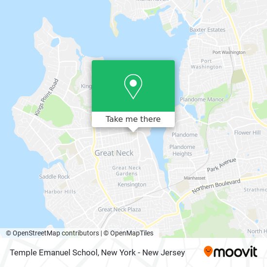 Mapa de Temple Emanuel School