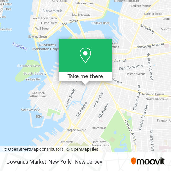 Gowanus Market map