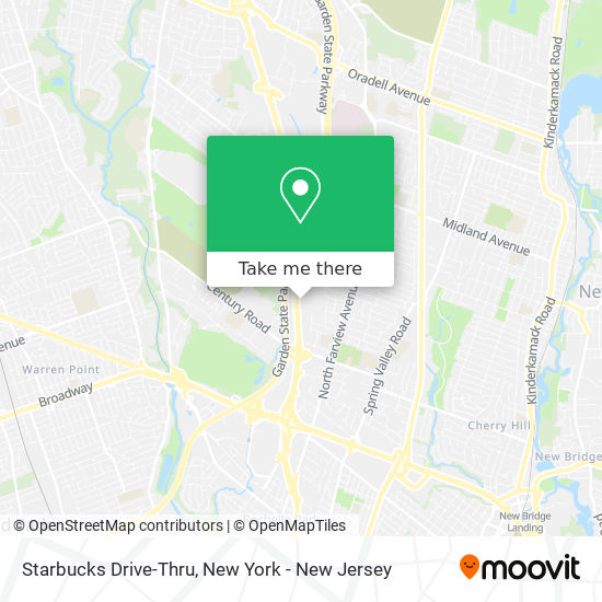 Starbucks Drive-Thru map