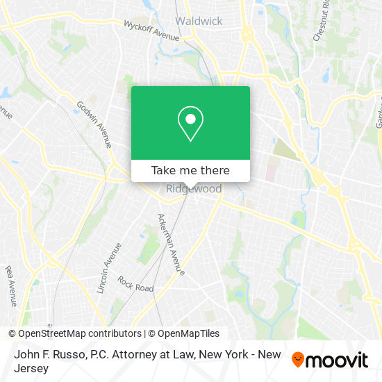 Mapa de John F. Russo, P.C. Attorney at Law