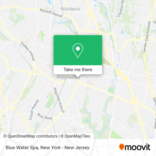 Blue Water Spa map