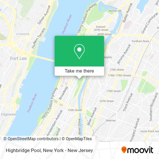 Highbridge Pool map