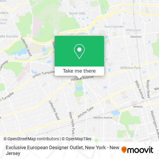 Exclusive European Designer Outlet map