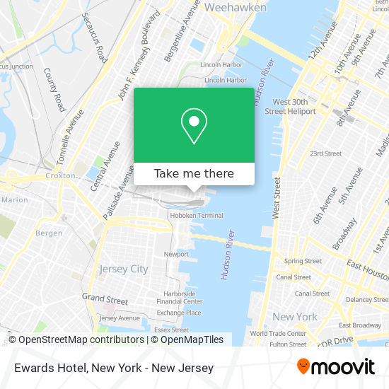 Ewards Hotel map