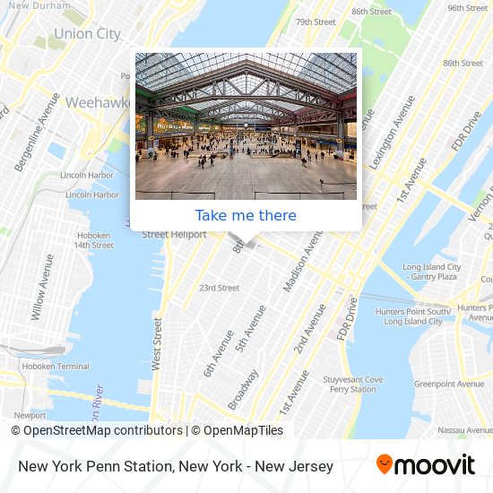 Mapa de New York Penn Station