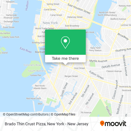 Brado Thin Crust Pizza map